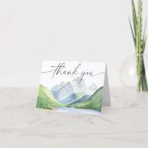 Aquarellberge Danke