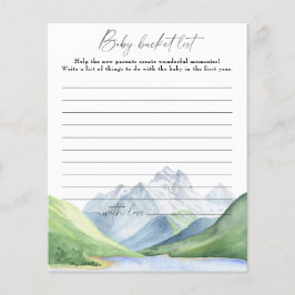 Aquarellberge - Eimerliste