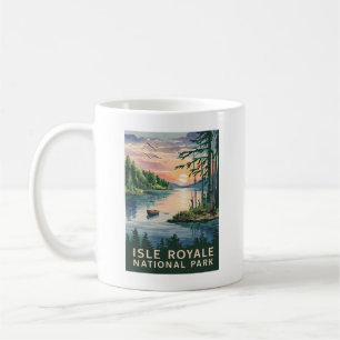 Aquarellbild der Isle Royale Kaffeetasse
