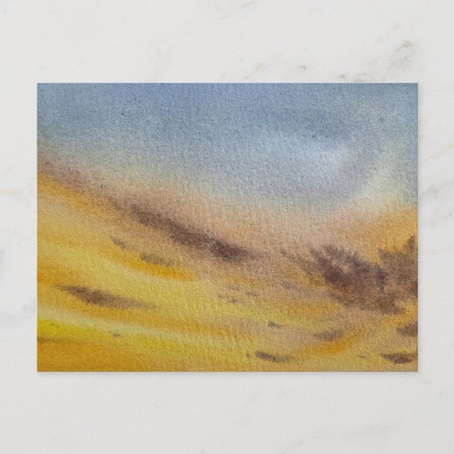 Aquarellbild Himmel  Postkarte (Vorderseite)
