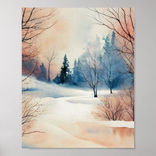 Aquarellbild-Poster Poster