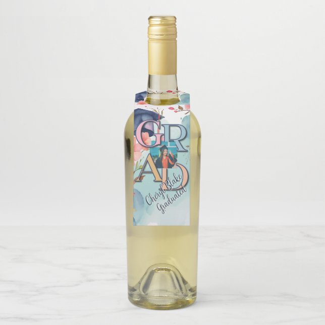 Aquarellbilder-Abschluss Flaschenanhänger (Auf Flasche)