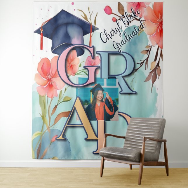 Aquarellbilder-Abschluss Wandteppich (Beispiel)