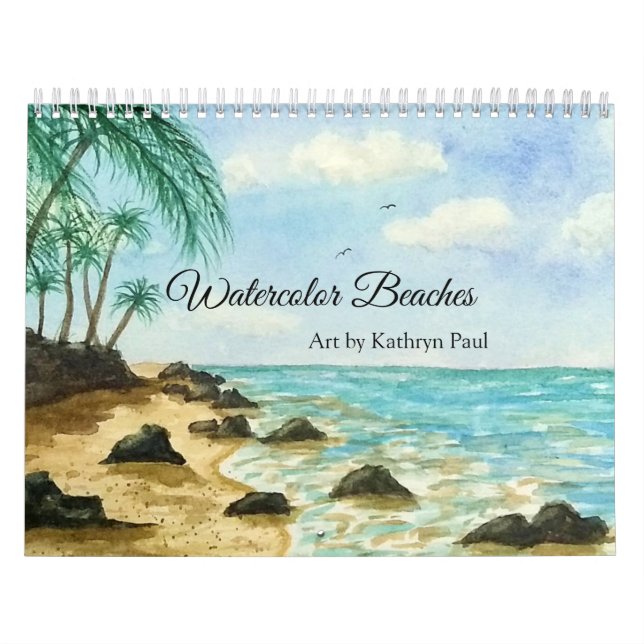 Aquarellbilder an der Wand Kalender (Titelbild)