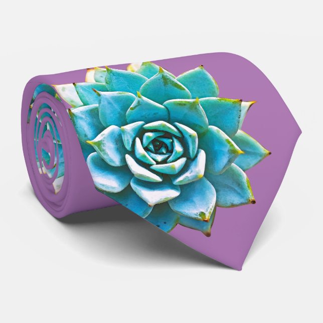 Aquarellbilder auf dem Lavendel Krawatte (Gerollt)