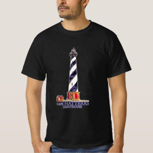 Aquarellbilder Cape Hatteras Leuchtturm T-Shirt