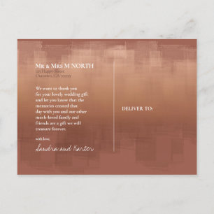 Aquarellbilder Danke Clay ID774 Postkarte