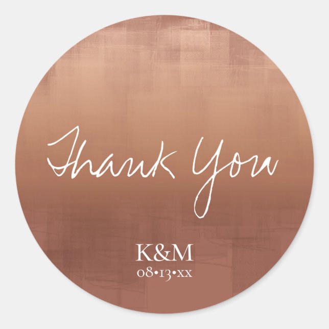 Aquarellbilder Danke Clay ID774 Runder Aufkleber (Vorderseite)