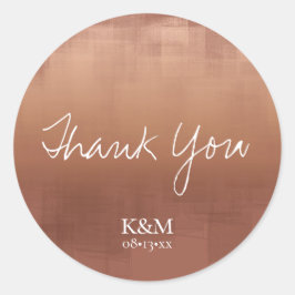 Aquarellbilder Danke Clay ID774 Runder Aufkleber