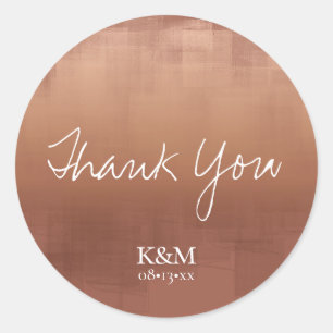 Aquarellbilder Danke Clay ID774 Runder Aufkleber