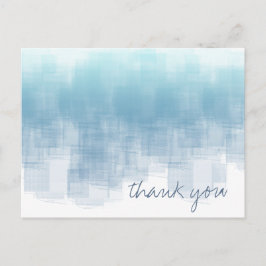 Aquarellbilder Danke Dusty Blue ID774 Postkarte