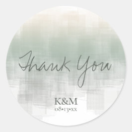 Aquarellbilder Danke Sage ID774 Runder Aufkleber