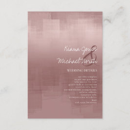 Aquarellbilder Details Zimtfarben Rose ID774 Begleitkarte