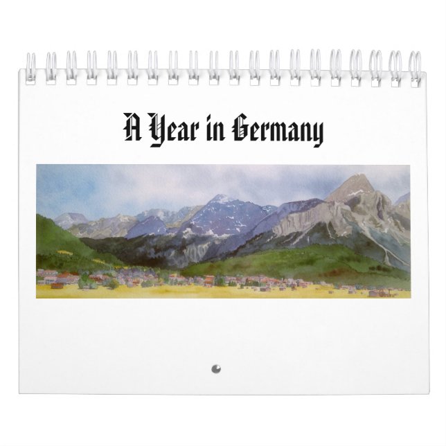 Aquarellbilder deutscher Landschaften Kalender (Titelbild)