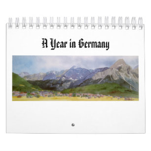 Aquarellbilder deutscher Landschaften Kalender