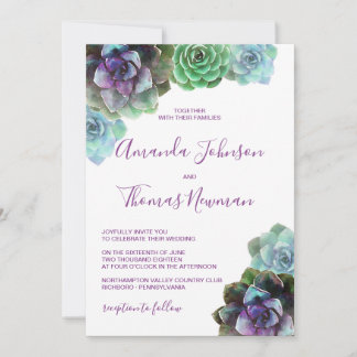 Aquarellbilder | Einladung zur Hochzeit