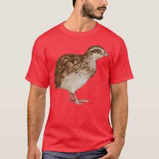 Aquarellbilder Farm Bird Quail Freund T-Shirt