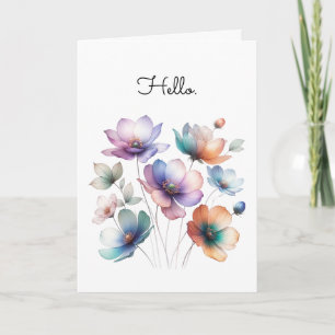 Aquarellbilder für Hübsche Blume Bouquet Karte
