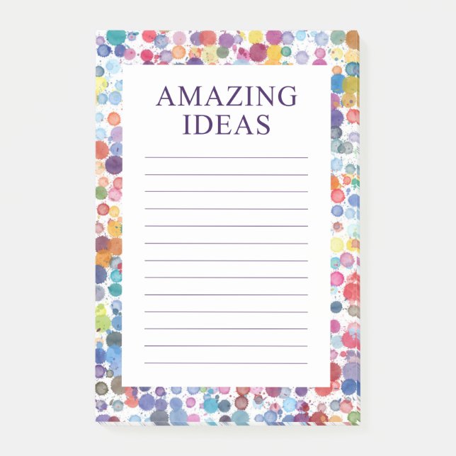 Aquarellbilder Phantastische Ideen Post-it Klebezettel (Vorderseite)