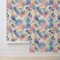 Aquarellbilder Rosa Blau