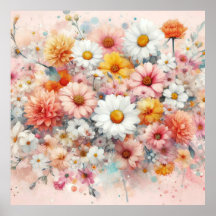 Aquarellbilder rustikal Vintag elegant