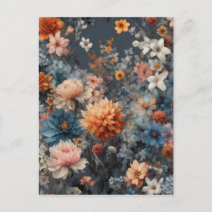 Aquarellbilder rustikal Vintag elegant Postkarte