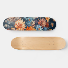 Aquarellbilder rustikal Vintag elegant Skateboard