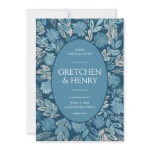 Aquarellbilder Save the Date geblüht