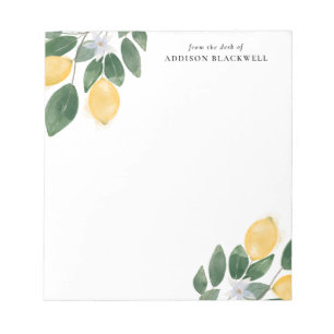 Aquarellbilder und Foliensammlung mit Namen Notizblock