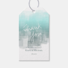 Aquarellbilder Vielen Dank Aquamarin ID774 Geschenkanhänger