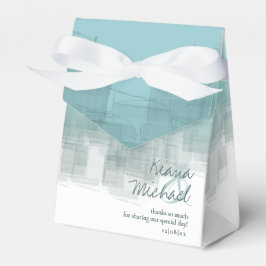 Aquarellbilder Vielen Dank Aquamarin ID774 Geschenkschachtel