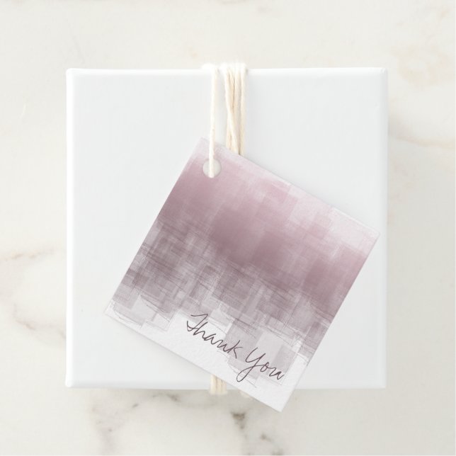 Aquarellbilder Vielen Dank Mauve ID774 Geschenkanhänger (Beispiel)