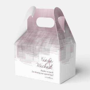 Aquarellbilder Vielen Dank Mauve V2 ID774 Geschenkschachtel