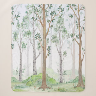 Aquarellbilderwald. Kinder Sherpadecke