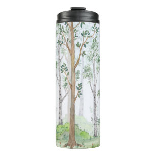 Aquarellbilderwald. Kinder Thermosbecher