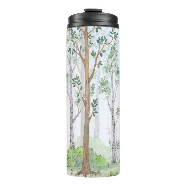 Aquarellbilderwald. Kinder Thermosbecher (Vorderseite)