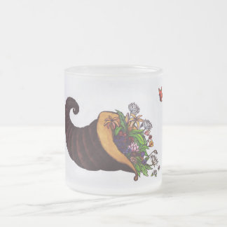 Aquarellbildfüllerhorn-Blume Mattglastasse