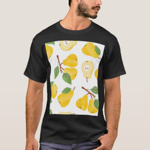 Aquarellbirnen Vintages Fruchtmuster T-Shirt