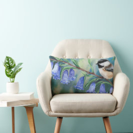 Aquarellbläschen und Kicherfäulenkissen Lendenkissen