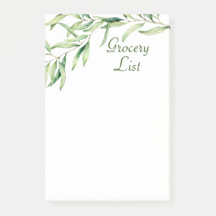 Aquarellblätterblätter, 4" x 6" post-it klebezettel