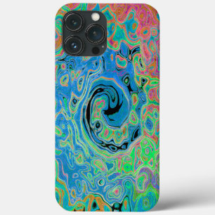 Aquarellblau Groovy Abstrakt Retro Liquid Swirl Case-Mate iPhone Hülle