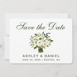 Aquarellblau Grün Save the Date B