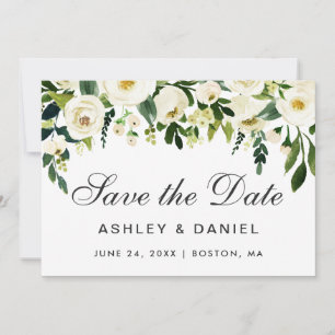 Aquarellblau Grün Save the Date B