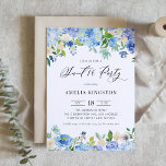 Aquarellblau Hydrangea Blütensüß 16 Party Einladung<br><div class="desc">Mit dieser maßgeschneiderten,  süßen 16 Party Einladung laden wir Sie zu Ihrer Veranstaltung ein. Es verfügt über blühende,  blaue,  lila-weiße Rosen,  Anemone und Hydrangeas in Aquarelltönen. Personalisieren Sie diese blumengeschmückte 16 . Geburtstag-Party Einladung,  indem Sie Ihre Veranstaltungsdetails hinzufügen. Die Einladung von Hydrangea ist perfekt für die Frühjahr- und Wintergeburtstage.</div>