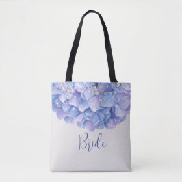 Aquarellblau Hydrangea Pearl Brautparty