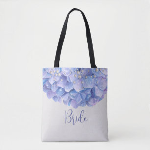 Aquarellblau Hydrangea Pearl Brautparty
