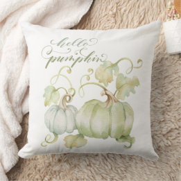 Aquarellblau Pumpkins 20 x 20 Throw Kissen