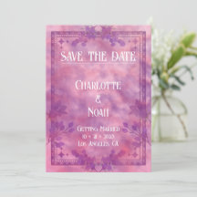 Aquarellblau Save the Date