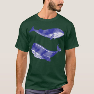 Aquarellblau T-Shirt