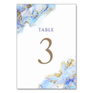 Aquarellblau, Tischnummer 3